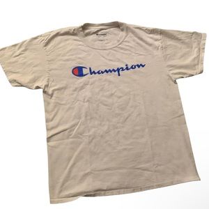 White Champion Tee